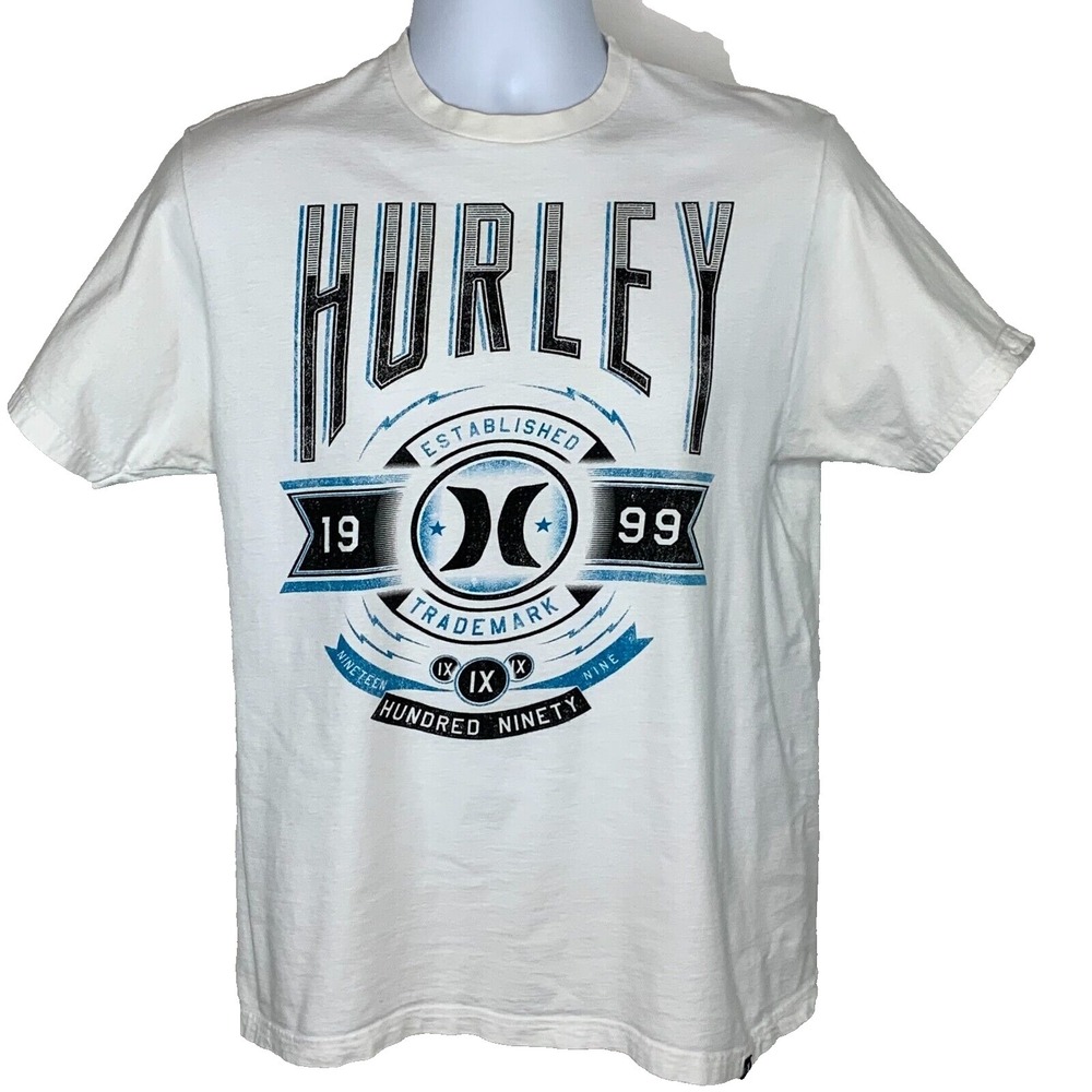 Hurley Mens Size M Graphic Tee T-Shirt Tee Crew Neck Short Sleeve Cotton